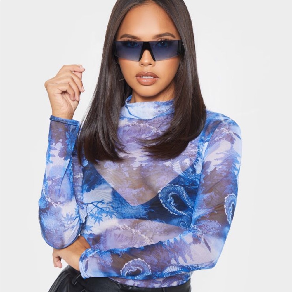 Blue Oriental Bodysuit 🐉